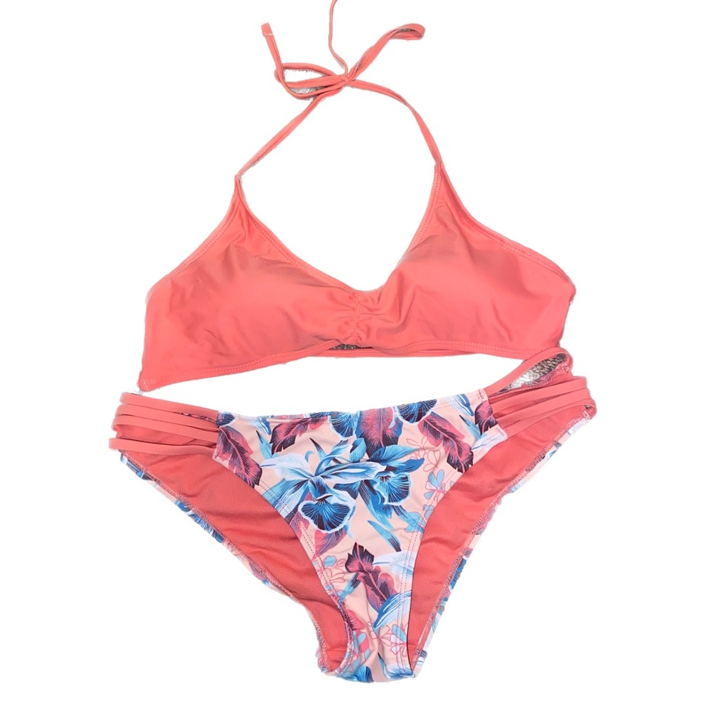 Coral & Floral Bikini